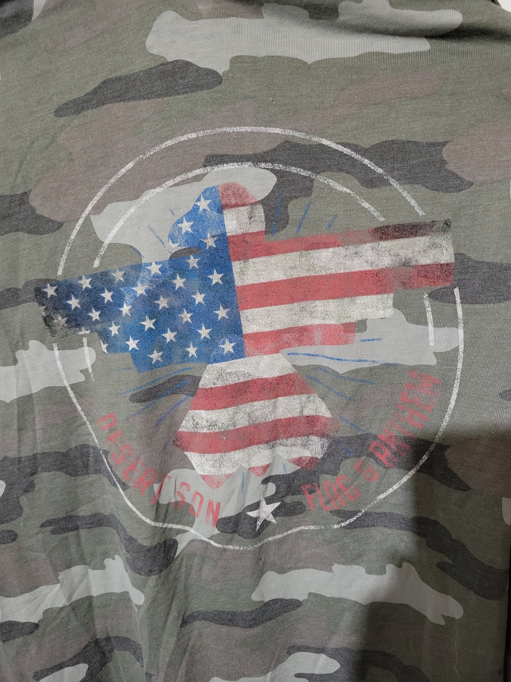 Desert Son Camo Hooded Long Sleeve Tee with Graphic - Picture 2 of 5
